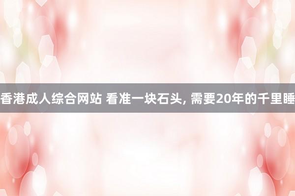 香港成人综合网站 看准一块石头， 需要20年的千里睡