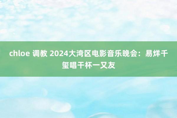 chloe 调教 2024大湾区电影音乐晚会：易烊千玺唱干杯一又友