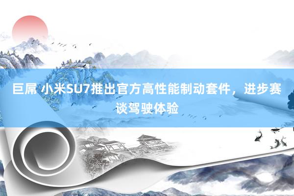 巨屌 小米SU7推出官方高性能制动套件，进步赛谈驾驶体验