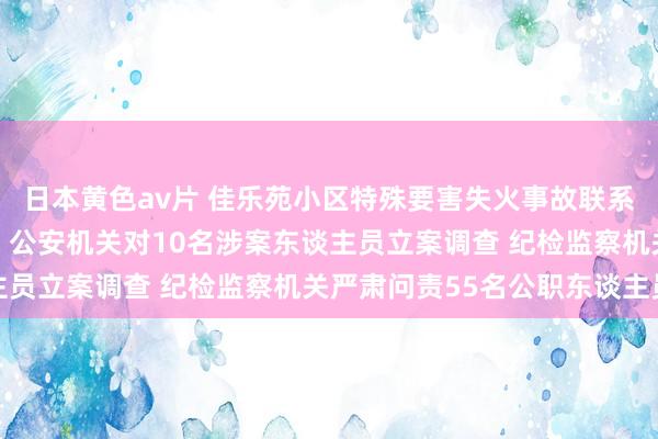 日本黄色av片 佳乐苑小区特殊要害失火事故联系包袱东谈主被严肃查处 公安机关对10名涉案东谈主员立案调查 纪检监察机关严肃问责55名公职东谈主员