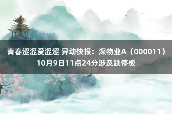 青春涩涩爱涩涩 异动快报：深物业A（000011）10月9日11点24分涉及跌停板