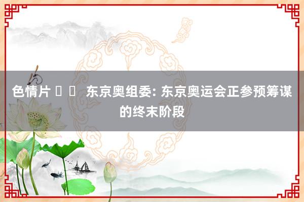 色情片 		 东京奥组委: 东京奥运会正参预筹谋的终末阶段