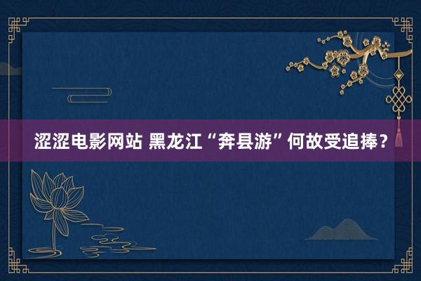 涩涩电影网站 黑龙江“奔县游”何故受追捧？