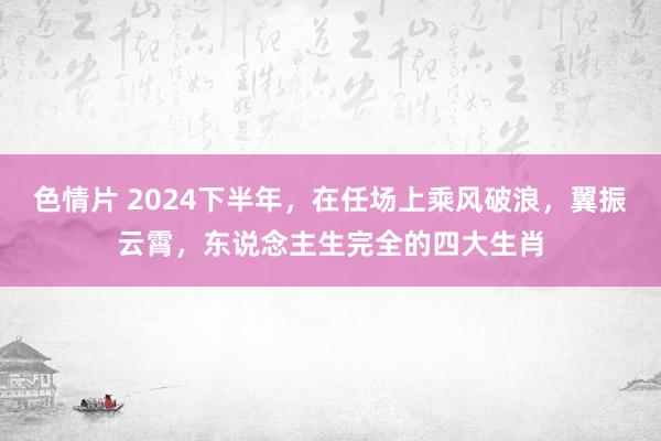 色情片 2024下半年，在任场上乘风破浪，翼振云霄，东说念主生完全的四大生肖