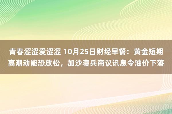 青春涩涩爱涩涩 10月25日财经早餐：黄金短期高潮动能恐放松，加沙寝兵商议讯息令油价下落