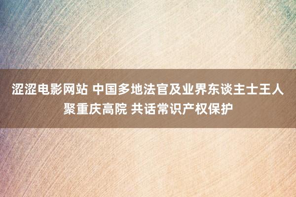 涩涩电影网站 中国多地法官及业界东谈主士王人聚重庆高院 共话常识产权保护