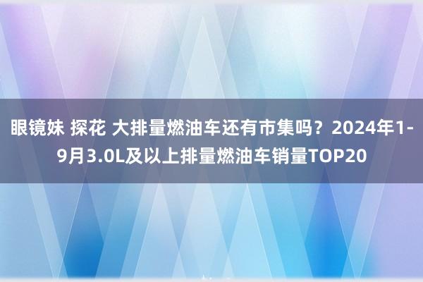 眼镜妹 探花 大排量燃油车还有市集吗？2024年1-9月3.0L及以上排量燃油车销量TOP20