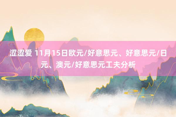 涩涩爱 11月15日欧元/好意思元、好意思元/日元、澳元/好意思元工夫分析