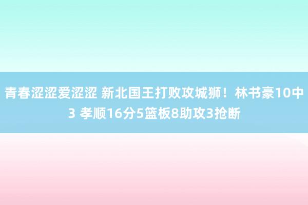 青春涩涩爱涩涩 新北国王打败攻城狮！林书豪10中3 孝顺16分5篮板8助攻3抢断