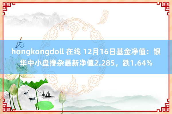 hongkongdoll 在线 12月16日基金净值：银华中小盘搀杂最新净值2.285，跌1.64%