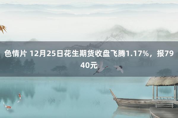 色情片 12月25日花生期货收盘飞腾1.17%，报7940元