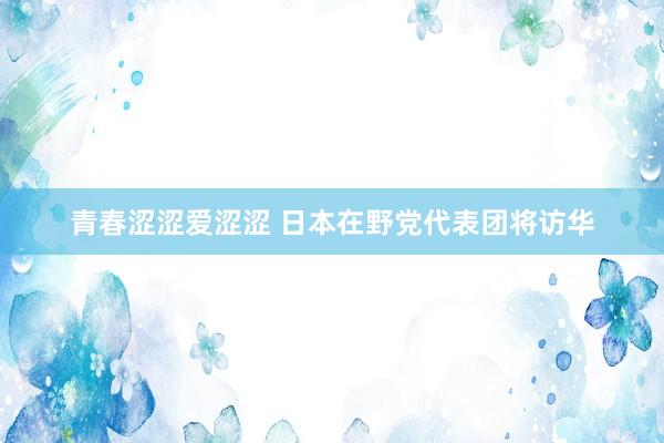 青春涩涩爱涩涩 日本在野党代表团将访华