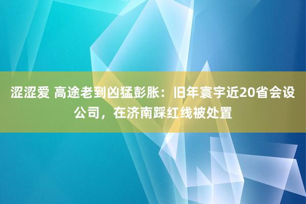 涩涩爱 高途老到凶猛彭胀：旧年寰宇近20省会设公司，在济南踩红线被处置